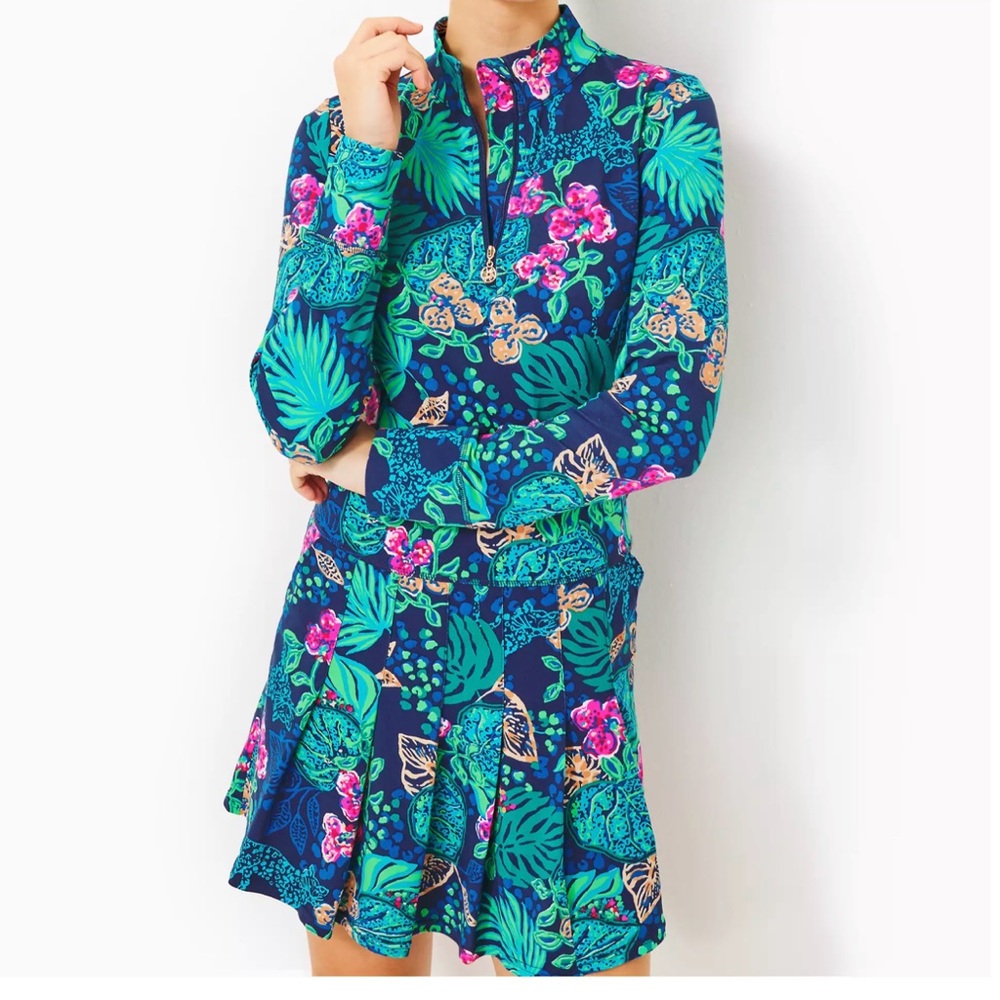 Lilly Pulitzer Delmare Luxletic sporty dress medium 2 piece